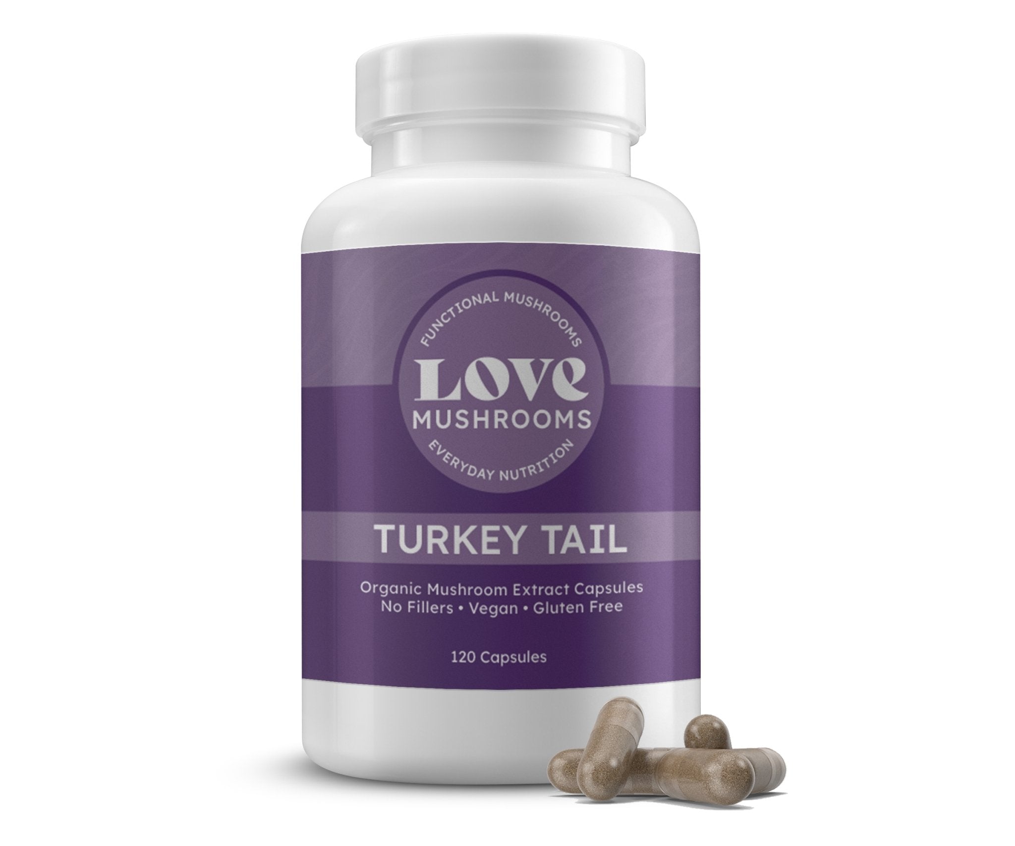 Turkey Tail Extract Capsules - Love Mushrooms